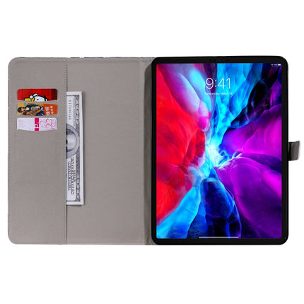 3D Painted Pattern Horizontal Flip Leather Case with Holder & Card Slots & Wallet & Sleep / Wake-up Function For iPad Air 2022 / 2020 10.9 /iPad Pro 11 2020 / 2018(Purple Butterfly)-garmade.com