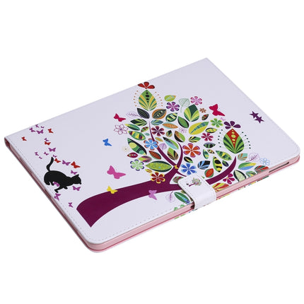 Painted Pattern Horizontal Flip Leather Case with Holder & Card Slots & Wallet & Sleep / Wake-up Function For iPad Air 2022 / 2020 10.9 /iPad Pro 11 2020 / 2018(Cat and Tree)-garmade.com