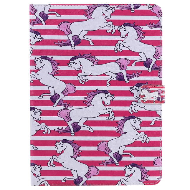 Painted Pattern Horizontal Flip Leather Case with Holder & Card Slots & Wallet & Sleep / Wake-up Function For iPad Air 2022 / 2020 10.9 /iPad Pro 11 2020 / 2018(Horse)-garmade.com