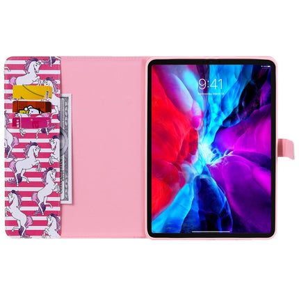 Painted Pattern Horizontal Flip Leather Case with Holder & Card Slots & Wallet & Sleep / Wake-up Function For iPad Air 2022 / 2020 10.9 /iPad Pro 11 2020 / 2018(Horse)-garmade.com