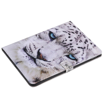 Painted Pattern Horizontal Flip Leather Case with Holder & Card Slots & Wallet & Sleep / Wake-up Function For iPad Air 2022 / 2020 10.9 /iPad Pro 11 2020 / 2018(White Leopard)-garmade.com