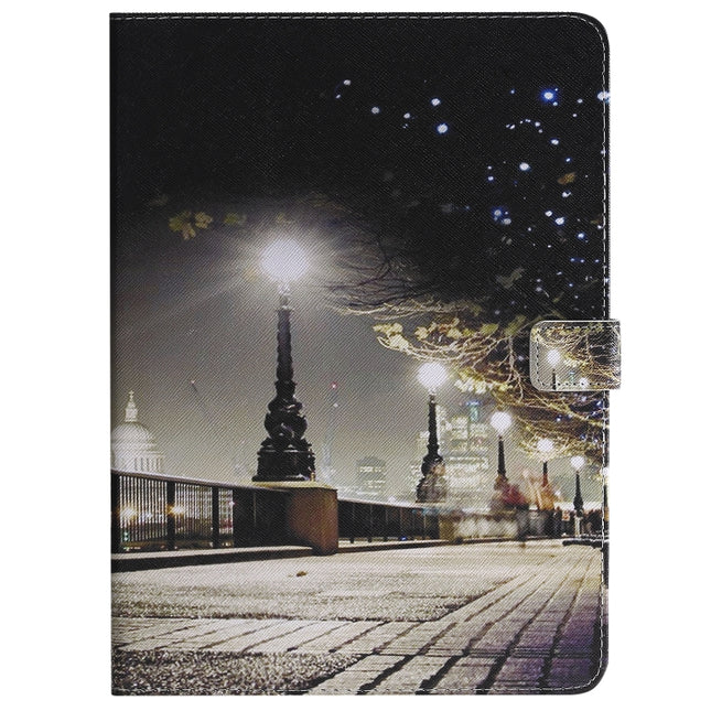 Painted Pattern Horizontal Flip Leather Case with Holder & Card Slots & Wallet & Sleep / Wake-up Function For iPad Air 2022 / 2020 10.9 /iPad Pro 11 2020 / 2018(Cityscape)-garmade.com