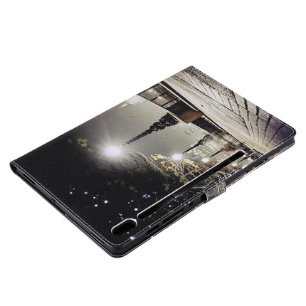 For Samsung Galaxy Tab S6 T860 Painted Pattern Horizontal Flip Leather Case with Holder & Card Slots & Wallet & Sleep / Wake-up Function (Cityscape)-garmade.com