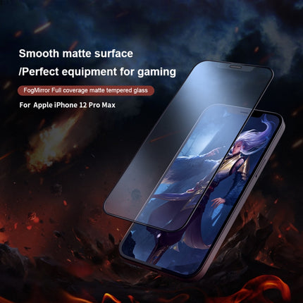 NILLKIN FogMirror Full Coverage Mate Tempered Glass Film For iPhone 12 Pro Max-garmade.com