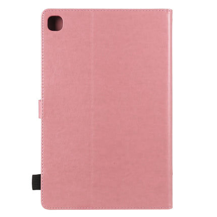 For Samsung Galaxy S6 Lite P610 Cat Bee Embossing Pattern Shockproof Table PC Protective Horizontal Flip Leather Case with Holder & Card Slots & Wallet & Pen Slot & Wake-up / Sleep Function(Pink)-garmade.com