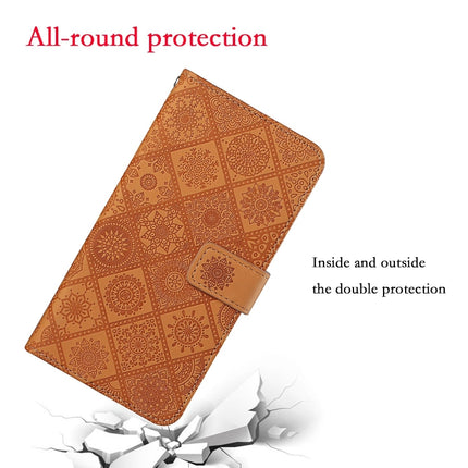 Ethnic Style Embossed Pattern Horizontal Flip Leather Case with Holder & Card Slots & Wallet & Lanyard For iPhone 6 Plus(Brown)-garmade.com