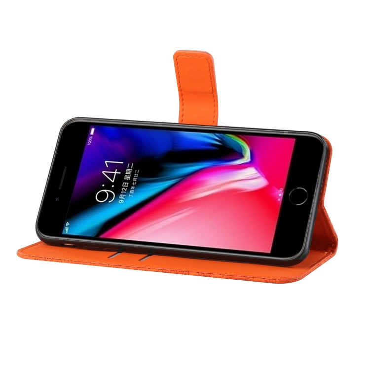 Ethnic Style Embossed Pattern Horizontal Flip Leather Case with Holder & Card Slots & Wallet & Lanyard For iPhone 6 Plus(Orange)-garmade.com