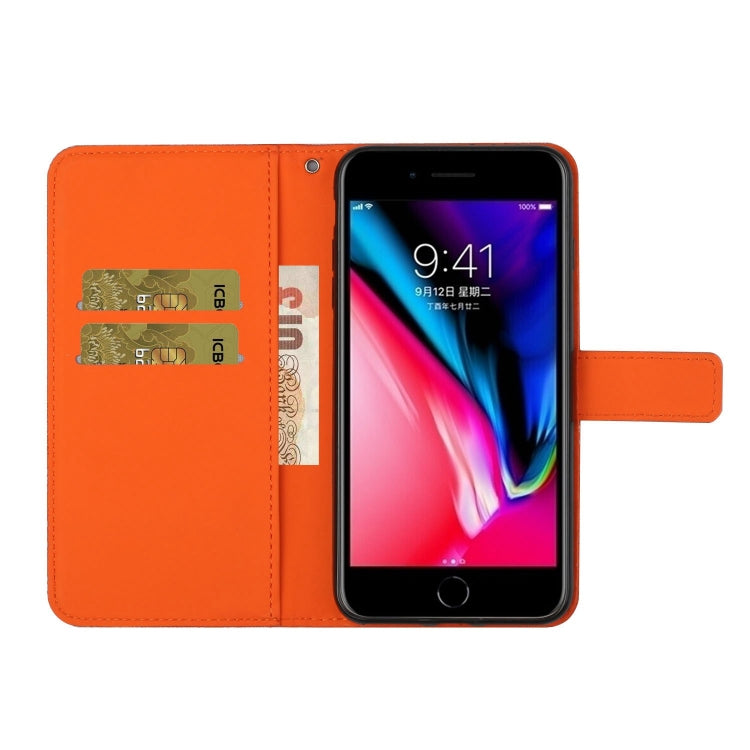 Ethnic Style Embossed Pattern Horizontal Flip Leather Case with Holder & Card Slots & Wallet & Lanyard For iPhone 6 Plus(Orange)-garmade.com