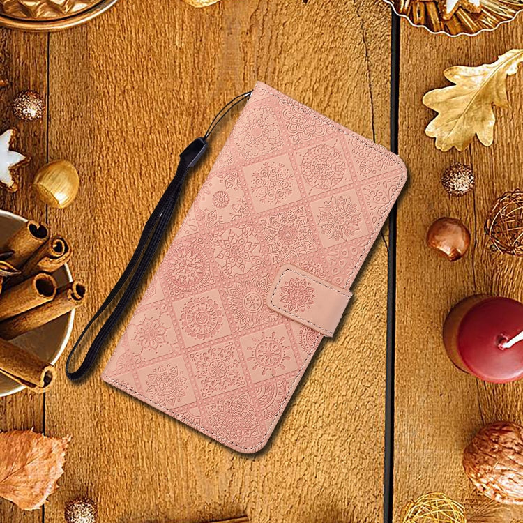 Ethnic Style Embossed Pattern Horizontal Flip Leather Case with Holder & Card Slots & Wallet & Lanyard For iPhone 11(Pink)-garmade.com