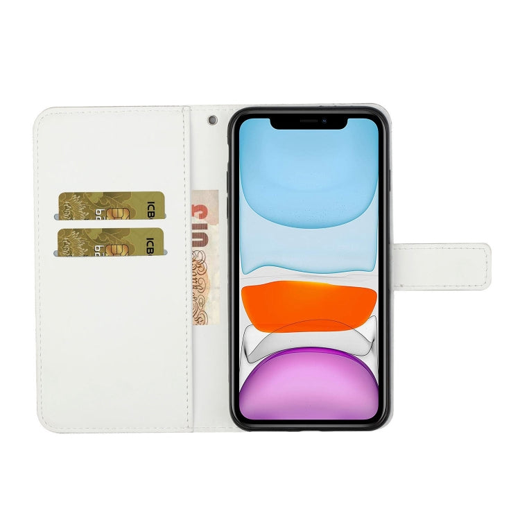 Ethnic Style Embossed Pattern Horizontal Flip Leather Case with Holder & Card Slots & Wallet & Lanyard For iPhone 11(White)-garmade.com