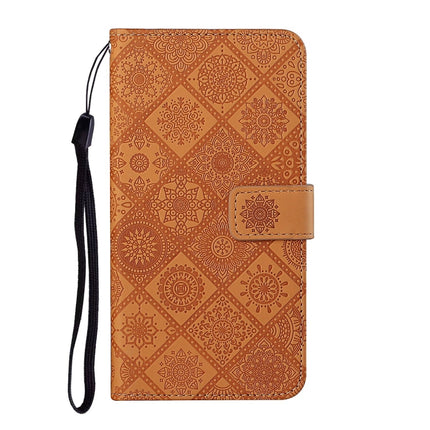 Ethnic Style Embossed Pattern Horizontal Flip Leather Case with Holder & Card Slots & Wallet & Lanyard For iPhone 11 Pro(Brown)-garmade.com