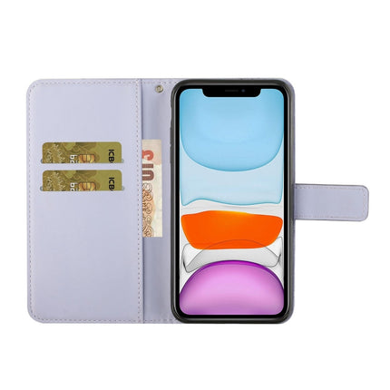 Ethnic Style Embossed Pattern Horizontal Flip Leather Case with Holder & Card Slots & Wallet & Lanyard For iPhone 11 Pro(Purple)-garmade.com