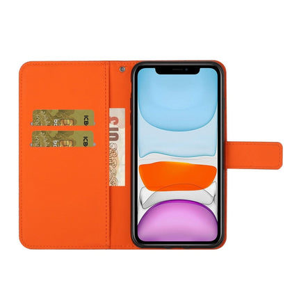 Ethnic Style Embossed Pattern Horizontal Flip Leather Case with Holder & Card Slots & Wallet & Lanyard For iPhone 12(Orange)-garmade.com