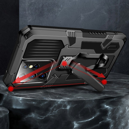 For Samsung Galaxy S21+ 5G Machine Armor Warrior Shockproof PC + TPU Protective Case(Space Gray)-garmade.com