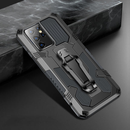 For Samsung Galaxy S21 Ultra 5G Machine Armor Warrior Shockproof PC + TPU Protective Case(Space Gray)-garmade.com