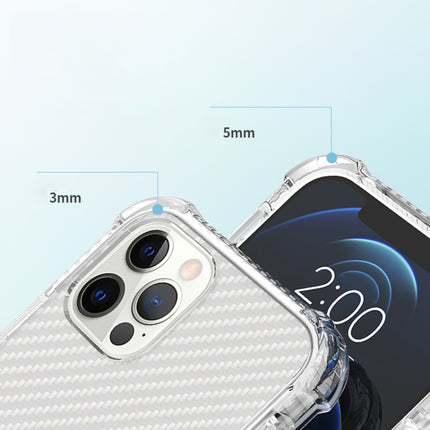 Carbon Fiber Acrylic Protective Case For iPhone 12 mini(White)-garmade.com
