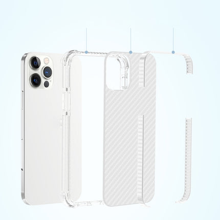 Carbon Fiber Acrylic Protective Case For iPhone 12 mini(Black)-garmade.com