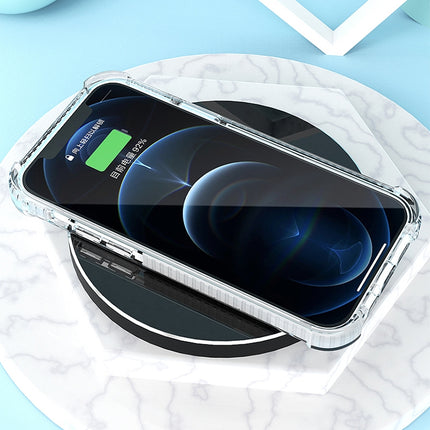 Carbon Fiber Acrylic Protective Case For iPhone 12 Pro Max(White)-garmade.com
