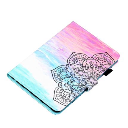 Coloured Drawing Stitching Horizontal Flip Leather Case with Holder & Card Slot & Sleep / Wake-up Function For iPad mini 5 / 4 / 3 / 2 / 1(Colorful Mandala)-garmade.com