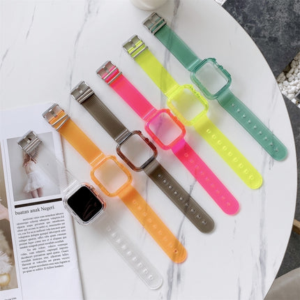 Candy Color Transparent TPU Watchband For Apple Watch Series 3 & 2 & 1 38mm(Green)-garmade.com