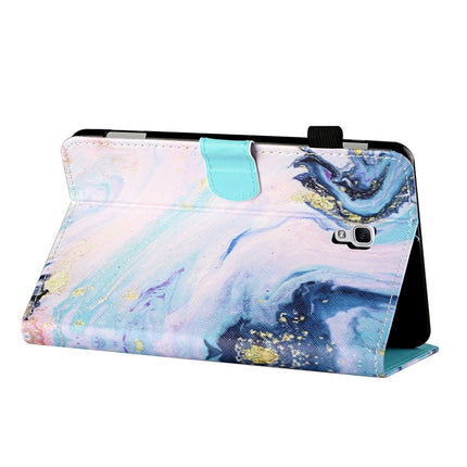 For Samsung Galaxy Tab A 10.5 T590/T595 Coloured Drawing Stitching Horizontal Flip Leather Case with Holder & Card Slot & Sleep / Wake-up Function(Quicksand)-garmade.com