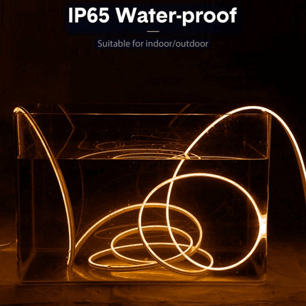 CJ-1206 12V 6A 5m IP65 Waterproof Silicone Neon LED Strip Light(Yellow)-garmade.com