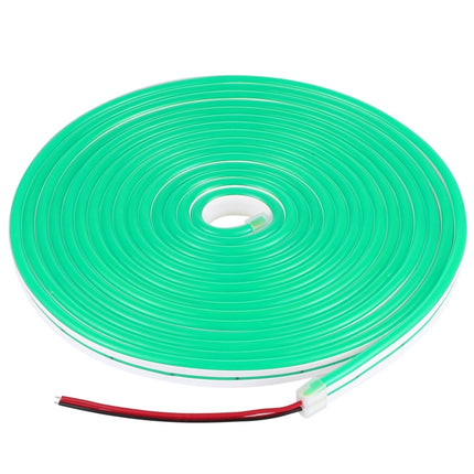 CJ-1206 12V 6A 5m IP65 Waterproof Silicone Neon LED Strip Light(Green)-garmade.com