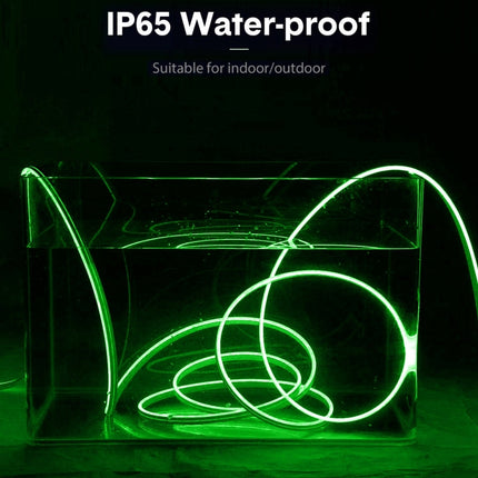 CJ-1206 12V 6A 5m IP65 Waterproof Silicone Neon LED Strip Light(Green)-garmade.com