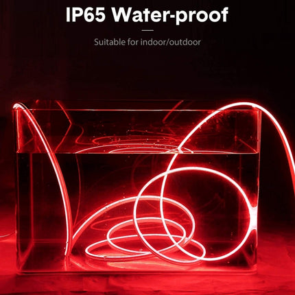 CJ-1206 12V 6A 5m IP65 Waterproof Silicone Neon LED Strip Light(Red)-garmade.com