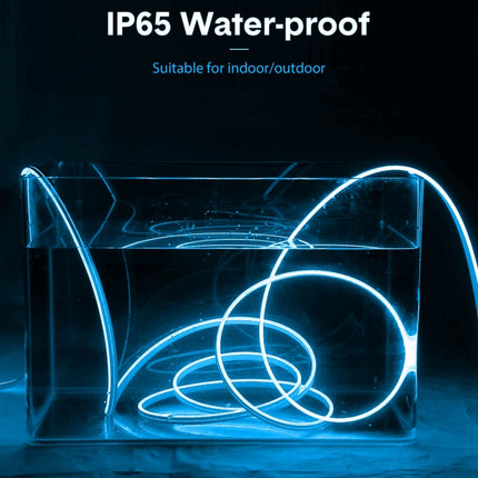 CJ-1206 12V 6A 5m IP65 Waterproof Silicone Neon LED Strip Light(Sky Blue)-garmade.com