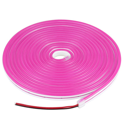 CJ-1206 12V 6A 5m IP65 Waterproof Silicone Neon LED Strip Light(Rose Red)-garmade.com