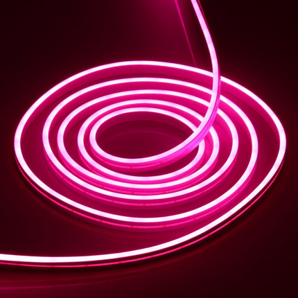 CJ-1206 12V 6A 5m IP65 Waterproof Silicone Neon LED Strip Light(Rose Red)-garmade.com