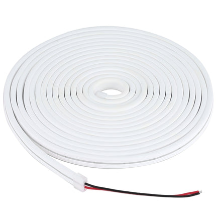 CJ-1206 12V 6A 5m IP65 Waterproof Silicone Neon LED Strip Light(White)-garmade.com