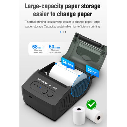 5811DD 58mm Bluetooth 4.0 Portable Thermal Bluetooth Receipt Printer, UK Plug-garmade.com