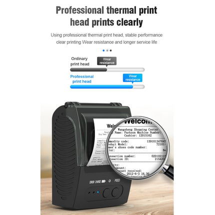 5811DD 58mm Bluetooth 4.0 Portable Thermal Bluetooth Receipt Printer, UK Plug-garmade.com