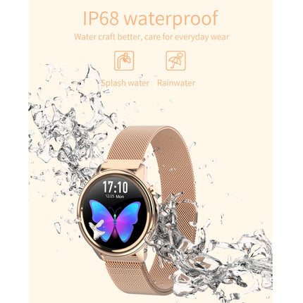 F80 1.3 inch TFT Color Screen IP68 Waterproof Women Smart Watch, Support Body Temperature Monitor / Blood Pressure Monitor / Menstrual Cycle Reminder(Black)-garmade.com