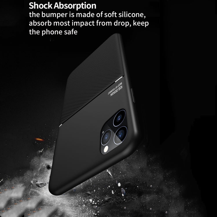 Classic Tilt Strip Grain Magnetic Shockproof PC + TPU Case For iPhone 12 mini(Blue)-garmade.com
