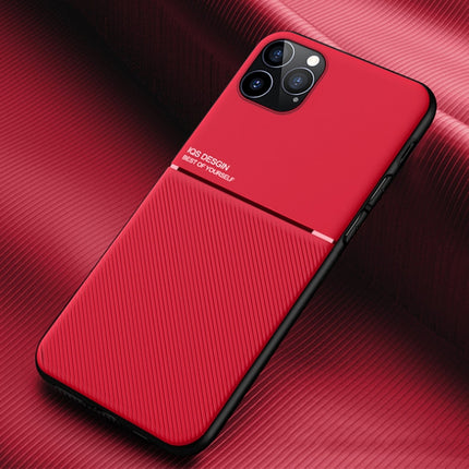 Classic Tilt Strip Grain Magnetic Shockproof PC + TPU Case For iPhone 12 Pro Max(Red)-garmade.com