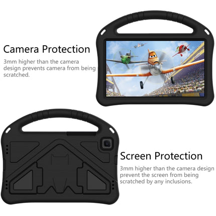 For Samsung Galaxy Tab A 8.0 (2019) T290 / T295 EVA Flat Anti Falling Protective Case Shell with Holder(Black)-garmade.com