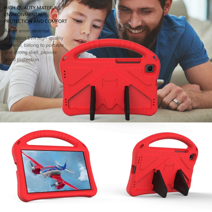 For Samsung Galaxy Tab A 8.0 (2019) T290 / T295 EVA Flat Anti Falling Protective Case Shell with Holder(Red)-garmade.com