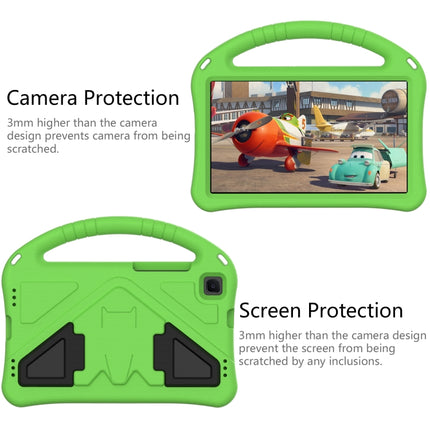 For Samsung Galaxy Tab A 8.0 (2019) T290 / T295 EVA Flat Anti Falling Protective Case Shell with Holder(Green)-garmade.com