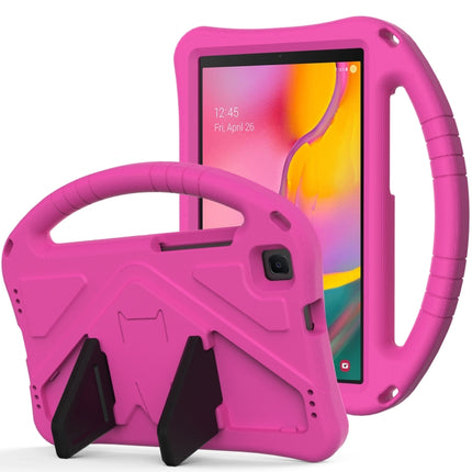 For Samsung Galaxy Tab A 8.0 (2019) T290 / T295 EVA Flat Anti Falling Protective Case Shell with Holder(Rose Red)-garmade.com