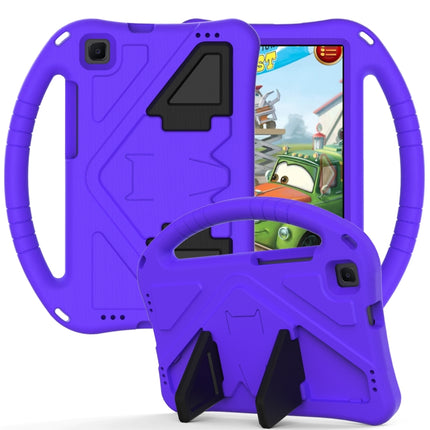 For Samsung Galaxy Tab A 8.0 (2019) T290 / T295 EVA Flat Anti Falling Protective Case Shell with Holder(Purple)-garmade.com