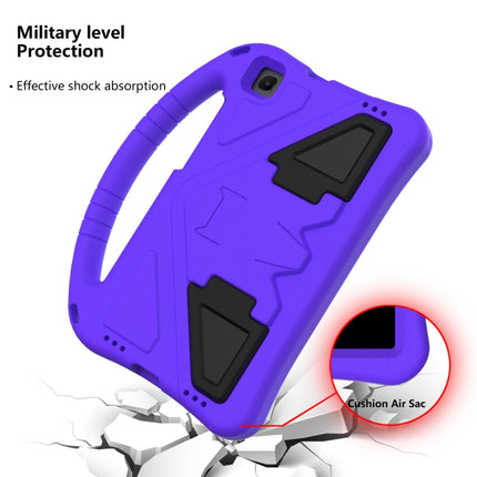 For Samsung Galaxy Tab A 8.0 (2019) T290 / T295 EVA Flat Anti Falling Protective Case Shell with Holder(Purple)-garmade.com