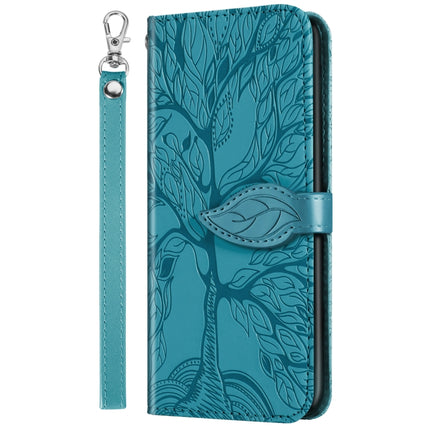 Life of Tree Embossing Pattern Horizontal Flip Leather Case with Holder & Card Slot & Wallet & Photo Frame & Lanyard For iPhone 6 & 6s(Lake Blue)-garmade.com