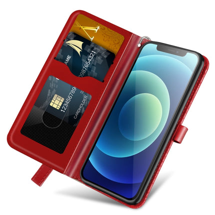 Life of Tree Embossing Pattern Horizontal Flip Leather Case with Holder & Card Slot & Wallet & Photo Frame & Lanyard For iPhone XS Max(Red)-garmade.com