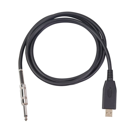 US48S USB to 6.35mm Electric Guitar Recording Cable, Cable Length:2m-garmade.com
