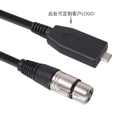 TY18 USB-C / Type-C Male to Cannon Female Microphone Recording Cable, Cable Length:2m-garmade.com