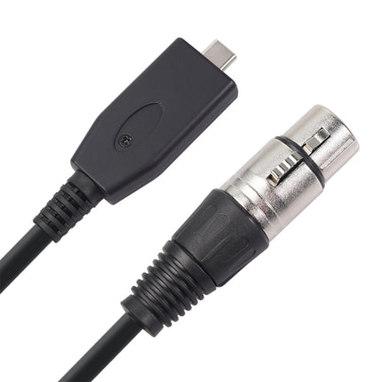 TY18 USB-C / Type-C Male to Cannon Female Microphone Recording Cable, Cable Length:3m-garmade.com