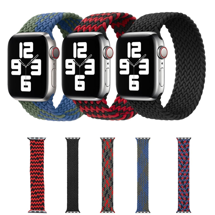Mixed Color Nylon Braided Single Loop Watch Band For Apple Watch